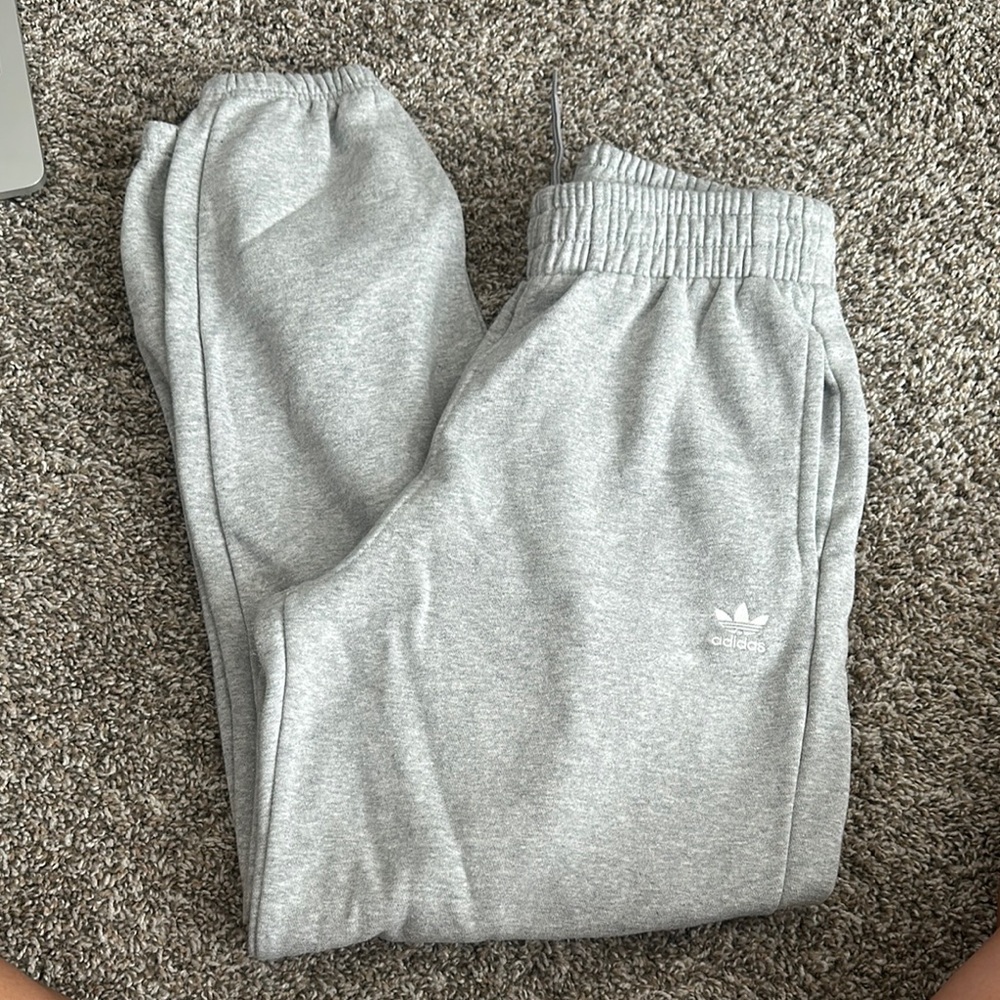 Adidas Women Gray Sweatpants